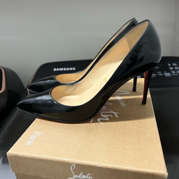 Christian Louboutin Black Patent Heels - Picture 2 of 8